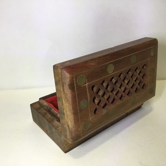 Wooden Decorative Trinket Box - Picture 4 of 10